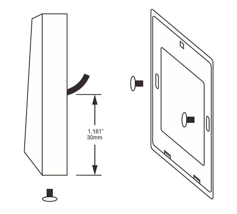 門禁讀卡器外觀圖 門禁讀卡器外觀圖