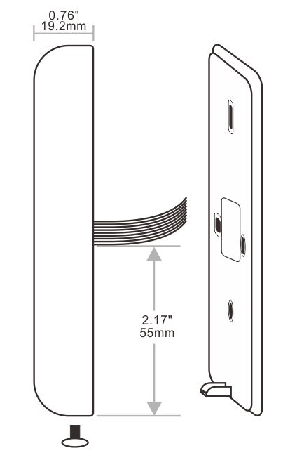 按鍵門禁讀卡器的外觀 按鍵門禁讀卡器的外觀