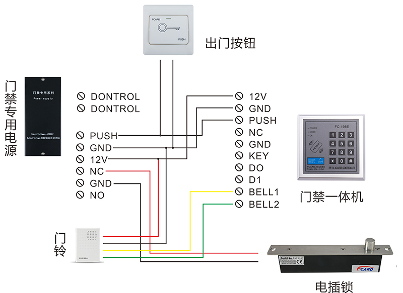 電插鎖接線 電插鎖接線